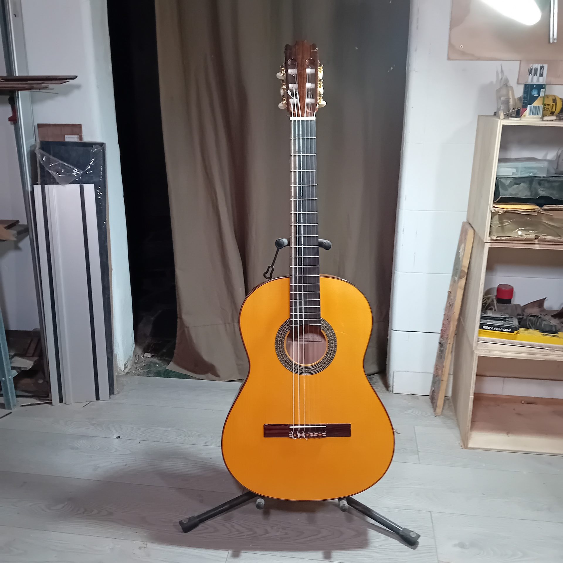 Guitarra flamenca Manuel Rodríguez transformada sistema Pullaway